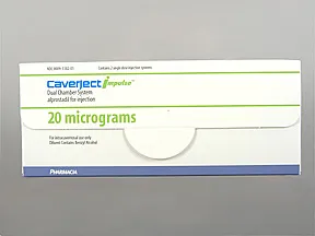 Caverject Impulse 20 mcg intracavernosal kit