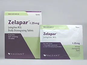 Zelapar 1.25 mg disintegrating tablet