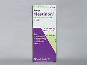 Mestinon 60 mg/5 mL oral syrup