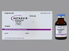 Retrovir 10 mg/mL intravenous solution