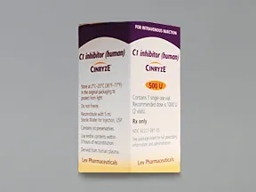 Cinryze 500 unit (5 mL) intravenous solution