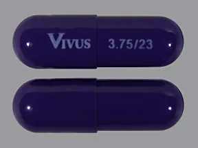 Qsymia 3.75 mg-23 mg capsule, extended release
