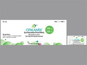 Orkambi 100 mg-125 mg oral granules in packet