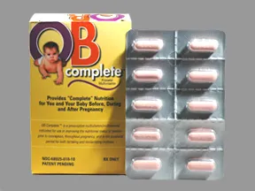 OB Complete 50 mg iron-1.25 mg tablet