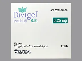 Divigel 0.25 mg/0.25 gram (0.1 %) transdermal gel packet