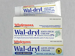 Wal-Dryl (diphenhydramine-Zn acetate) 2 %-0.1 % topical cream