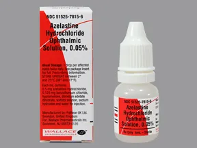 what is azelastine hydrochloride eye drops used for