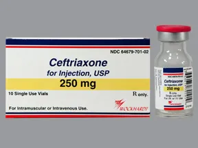 ceftriaxone 250 mg solution for injection