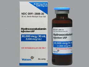 hydroxocobalamin 1,000 mcg/mL intramuscular solution