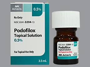 podofilox 0.5 % topical solution