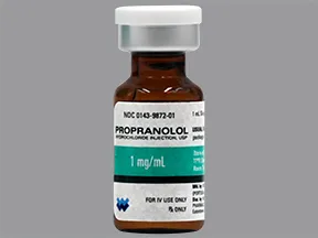 propranolol 1 mg/mL intravenous solution