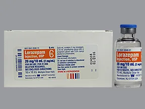 lorazepam 2 mg/mL injection solution