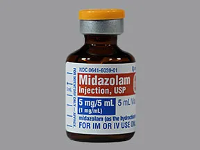 midazolam 1 mg/mL injection solution