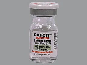 Cafcit 60 mg/3 mL (20 mg/mL) intravenous solution