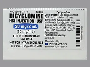 dicyclomine 10 mg/mL intramuscular solution