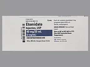 etomidate 2 mg/mL intravenous solution