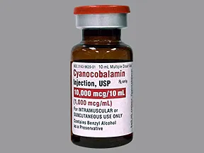 Cyanocobalamin (Vit B-12) Injection : Uses, Side Effects, Interactions