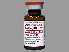 cyanocobalamin (vit B-12) 1,000 mcg/mL injection solution