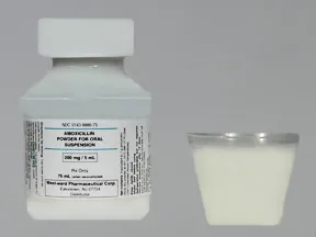 amoxicillin 200 mg/5 mL oral suspension