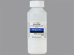 amoxicillin 125 mg/5 mL oral suspension
