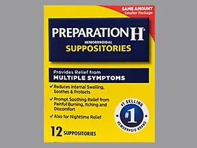 Preparation H(phenyleph,cocoa buttr) 0.25 %-88.44 % rectal suppository