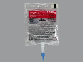 Zosyn 3.375 gram/50 mL in dextrose (iso-osmotic) intravenous piggyback