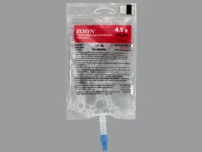 Zosyn 4.5 gram/100 mL in dextrose (iso-osmotic) intravenous piggyback