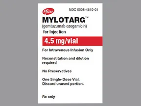 Mylotarg 4.5 mg (1 mg/mL initial concentration) intravenous solution