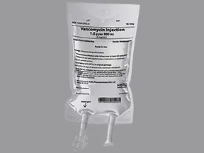 vancomycin 1.5 gram/300 mL in diluent combination IV piggyback