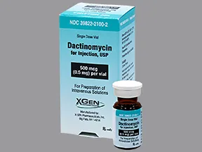 dactinomycin 0.5 mg intravenous solution