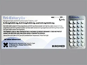 Tri-Estarylla (28) 0.18 mg(7)/0.215 mg(7)/0.25 mg(7)-35 mcg tablet