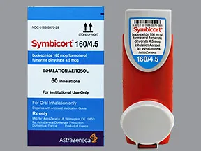 Symbicort 160 mcg-4.5 mcg/actuation HFA aerosol inhaler