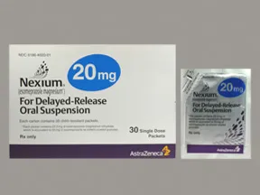 Nexium Packet 20 mg granules delayed release for susp