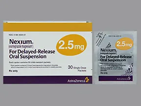 Nexium Packet 2.5 mg granules delayed release for susp