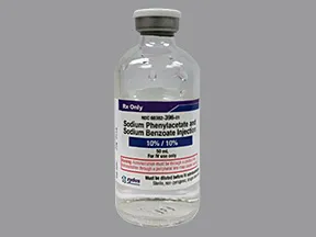 sodium benzoate 10 %-sodium phenylacetate 10 % intravenous solution