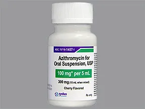 azithromycin 100 mg/5 mL oral suspension