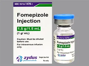 fomepizole 1 gram/mL intravenous solution