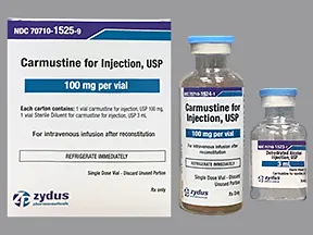 carmustine 100 mg intravenous solution