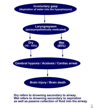 Mechanism of hypoxia in submersion injury. 