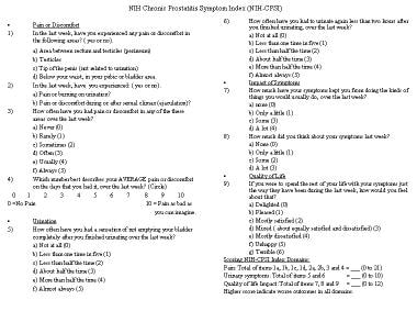 Nonbacterial prostatitis. National Institutes of H