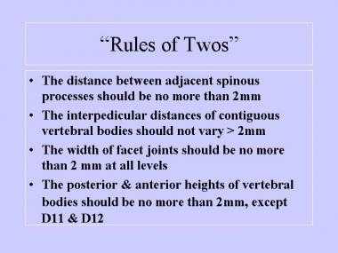 Rules of 2s. 