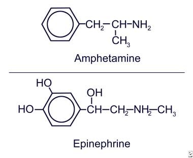 Amphetamine and epinephrine. 