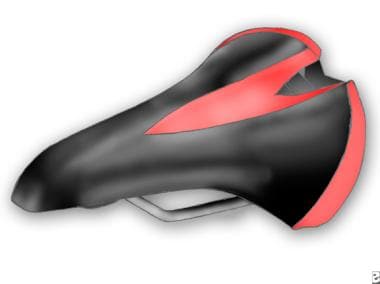 Example of a bicycle seat with a cut-away middle. 