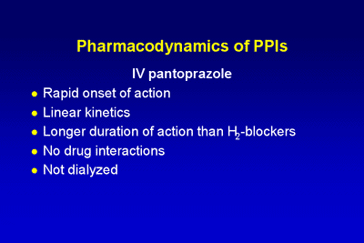 pantoprazole pharmacodynamics and kinetics