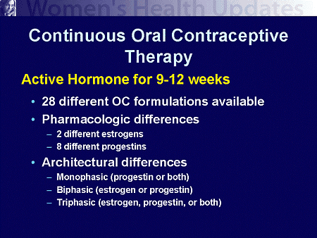Continuous Oral Contraceptive 65