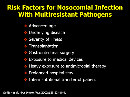 Risk Of Possible Spread Of Nosocomial Infections