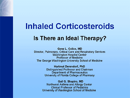 Inhaled corticosteroids comparison chart