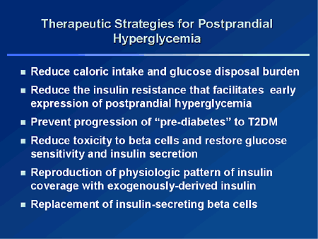 Getting To Goal In Type Diabetes Role Of Postprandial Glycemic Control