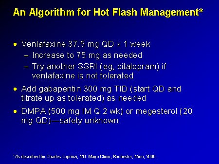 Effexor For Hot Flashes In Breast Cancer
