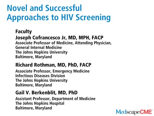 Novel And Successful Approaches To Hiv Screening Transcript 9060